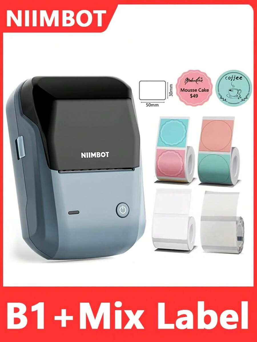 Stampante termica mini NIIMBOT B1, stampante portatile tascabile, supporta connessione senza fili... | SHEIN