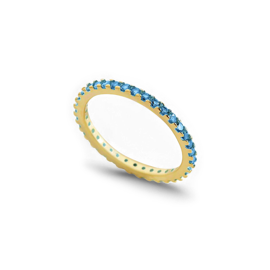 Birthstone Eternity Stacking Ring | Mint & Lily