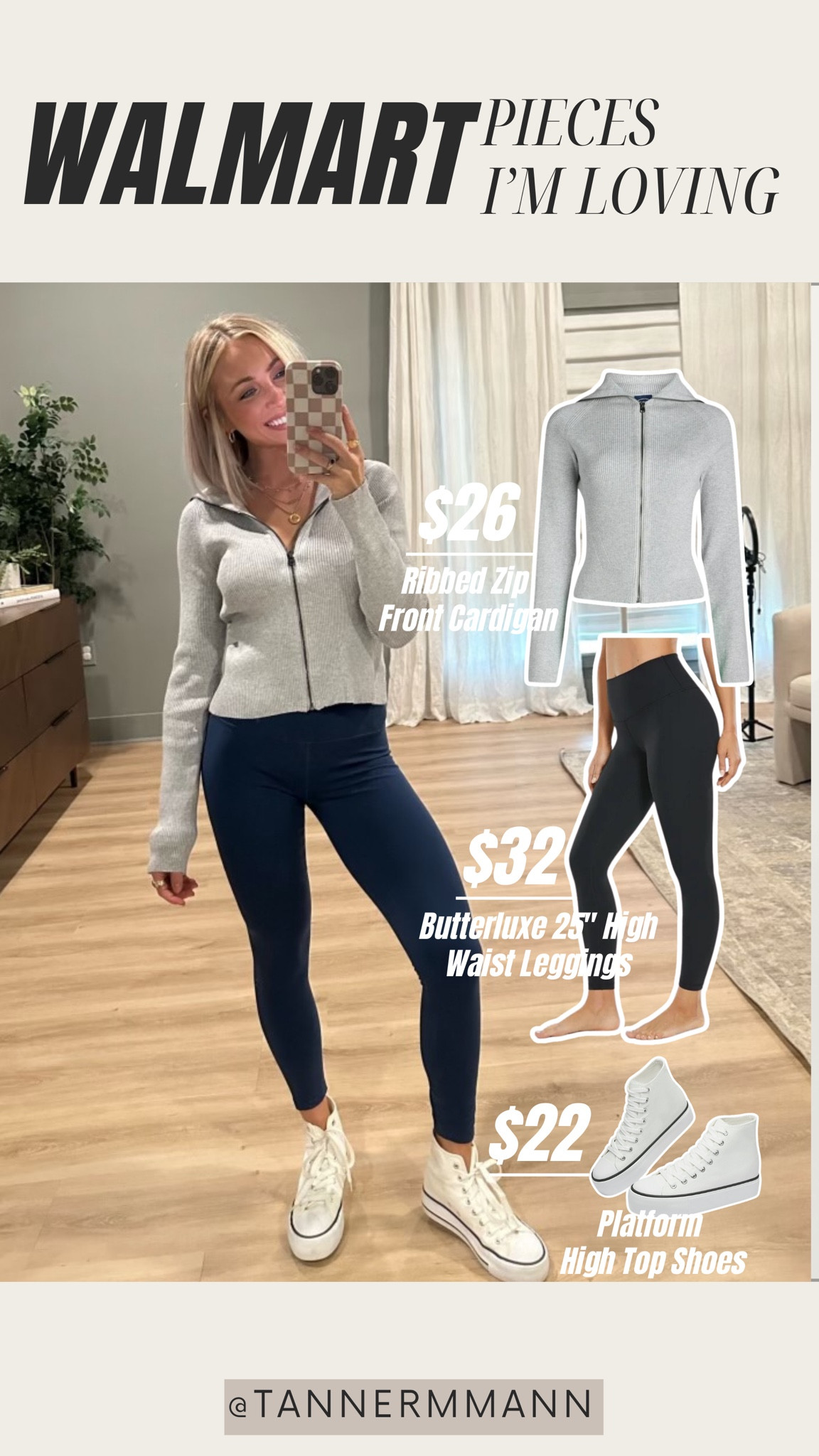 @walmartfashion comfy outfit! Size small in my zip up sweater & leggings! #WalmartPartner #WalmartFashion 

#LTKFindsUnder50 #LTKTravel #LTKStyleTip