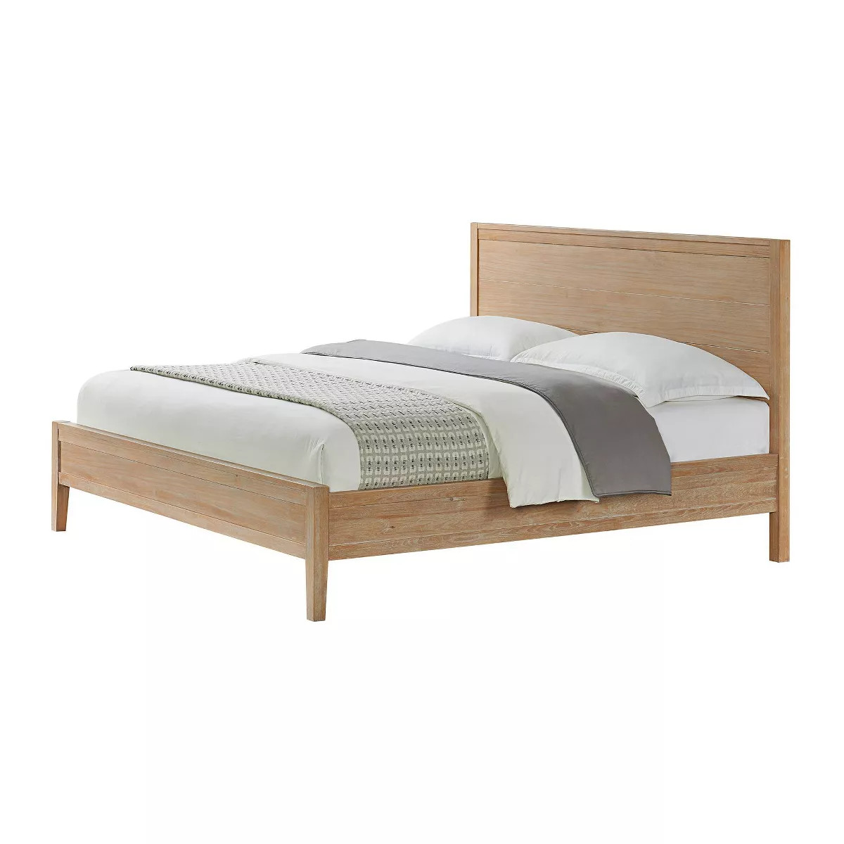 Arden Panel Wood Bed Light Driftwood - Alaterre Furniture | Target