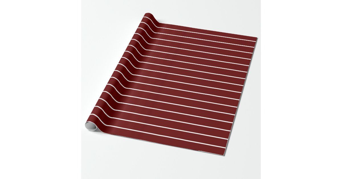 Deep Red And White Minimalist Modern Wrapping Paper | Zazzle.com | Zazzle