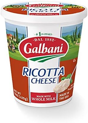 Galbani, Whole Milk Ricotta Cheese, 15 oz | Amazon (US)