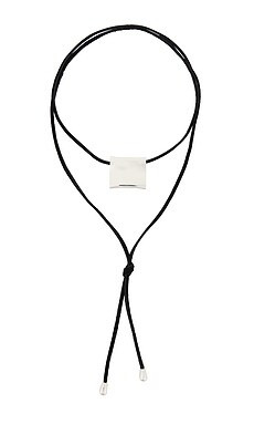 Eliou Tatum Wrap Necklace in Silver Plated from Revolve.com | Revolve Clothing (Global)