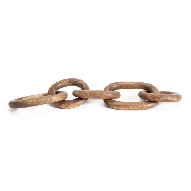 Habitat Wooden Chain Ornament - Natural | Habitat UK