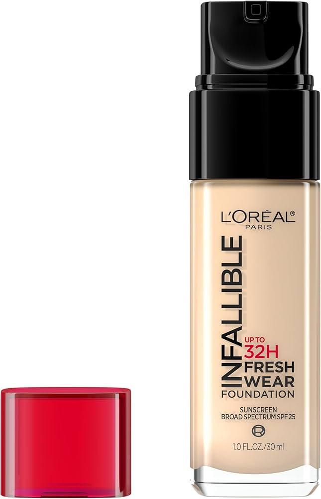 L'Oreal Paris Makeup Infallible Up to 32 Hour Fresh Wear Lightweight Foundation, 411 Beige Ivory,... | Amazon (US)