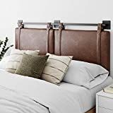 Nathan James Harlow Wall Mount Faux Leather or Fabric Upholstered Headboard, Adjustable Height Vinta | Amazon (US)