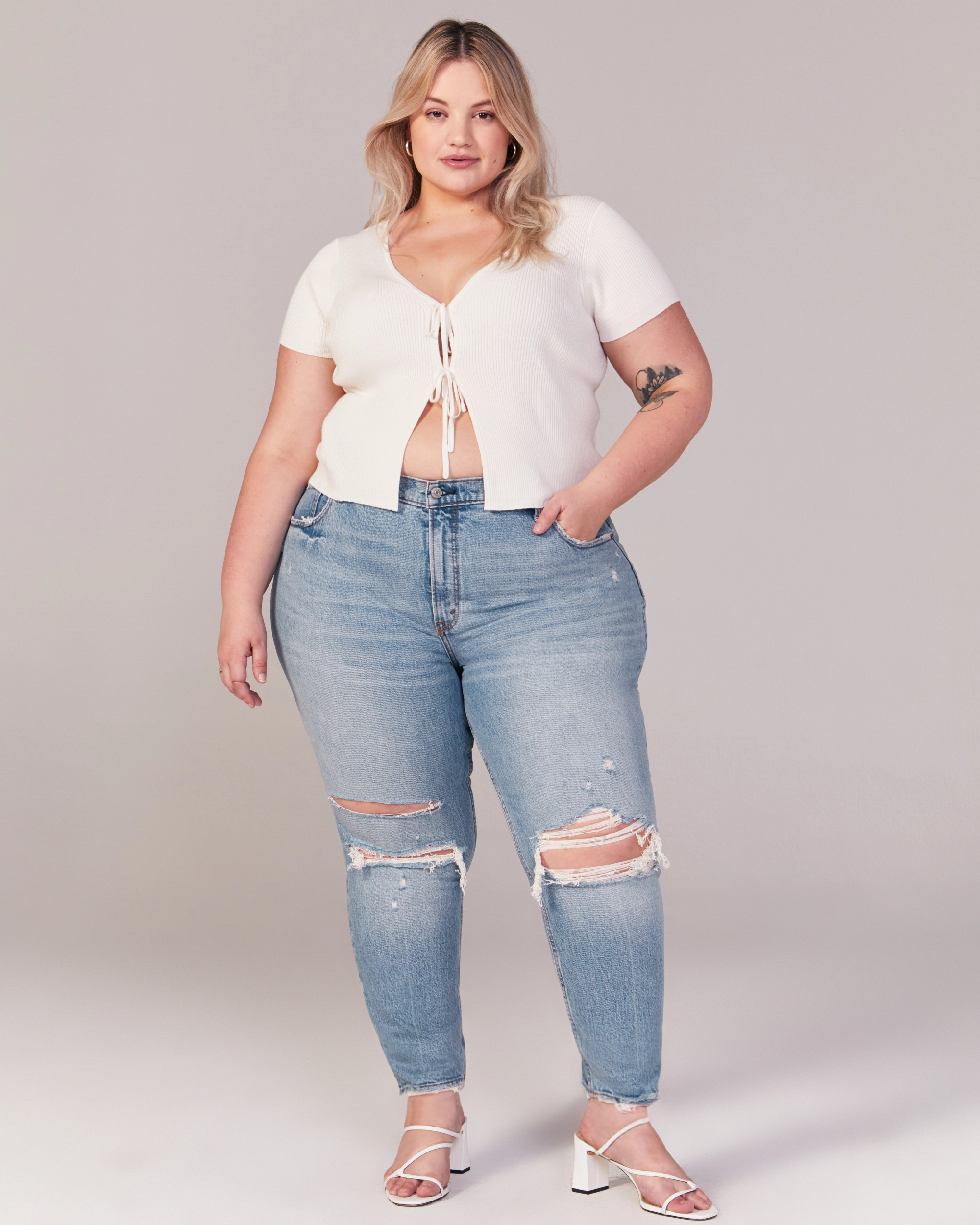 High Rise Skinny Jeans | Abercrombie & Fitch (US)