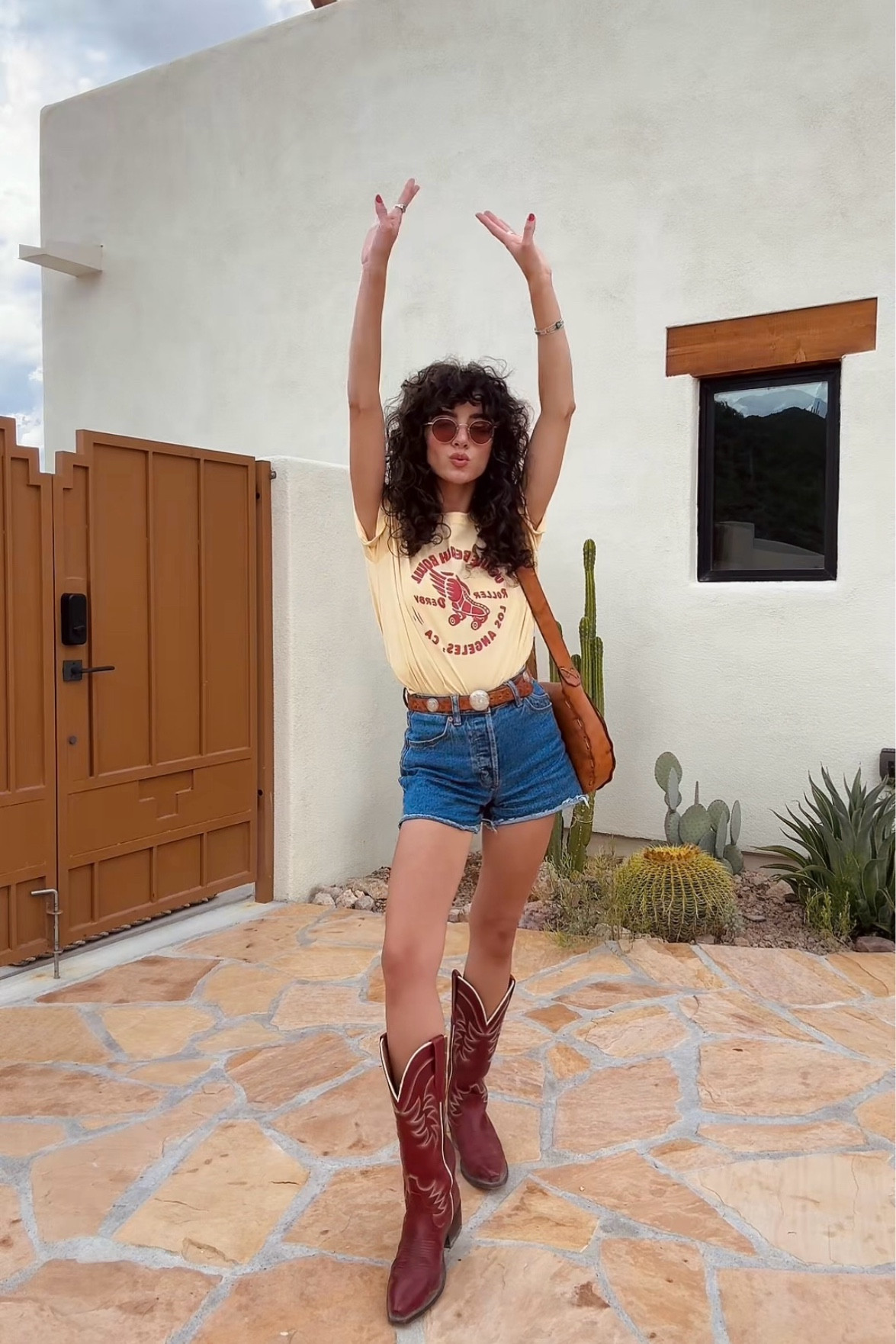Casual graphic tee and denim shorts - still wearing my cowgirl boots throughout summer. 



#LTKStyleTip #LTKFindsUnder100