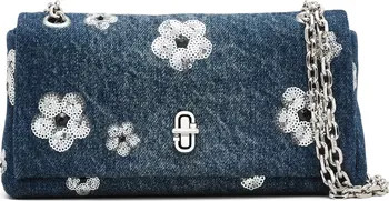 Marc Jacobs The Dual Chain Sequin Daisy Denim Wallet on a Chain | Nordstrom | Nordstrom