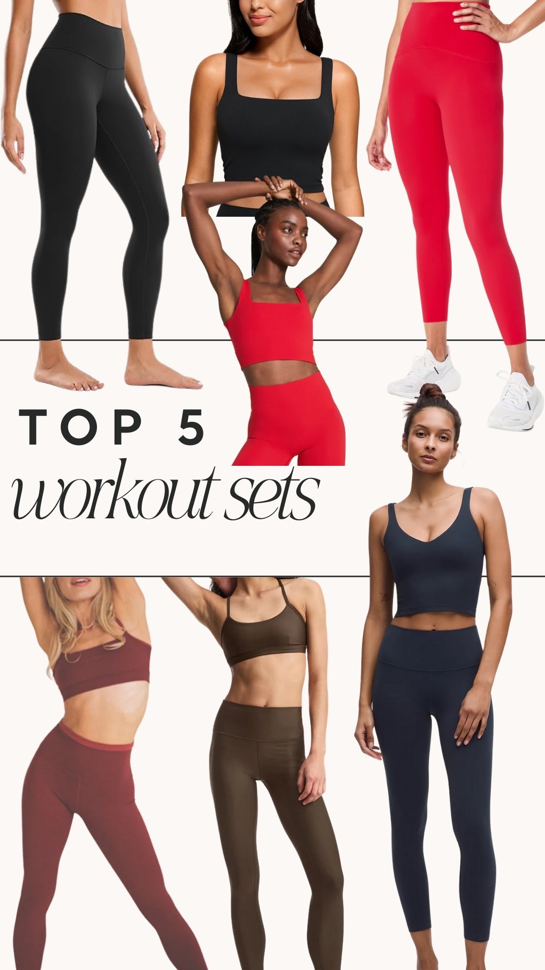 My top 5 favorite matching athletic sets! 

#LTKootd #LTKActive #LTKfitnessgoals