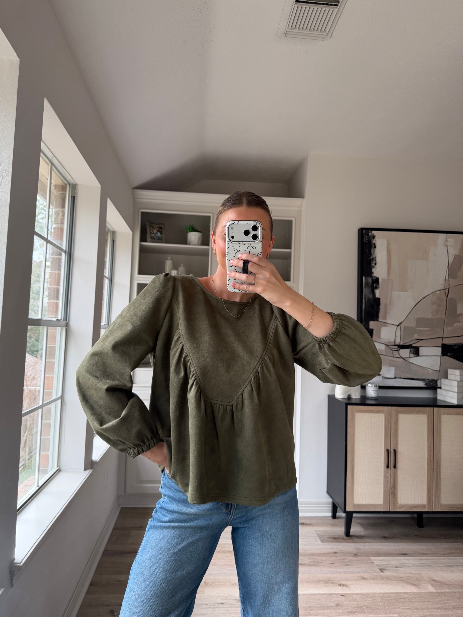 Flowy nursing friendly top for winter! I wore the tank version non-stop stop in the summer! Size S. 

#LTKootd #LTKmomlife #LTKgrwm