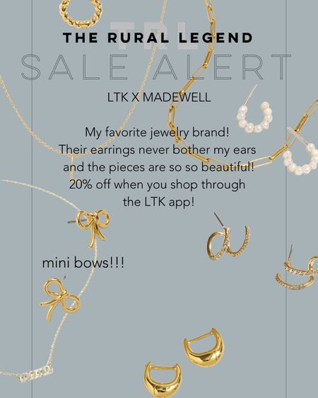 My favorite jewelry brand! 
Their earrings never bother my ears 
and the pieces are so so beautiful!
20% off when you shop through 
the LTK app!

#LTKxMadewell #LTKFindsUnder50 #LTKGiftGuide