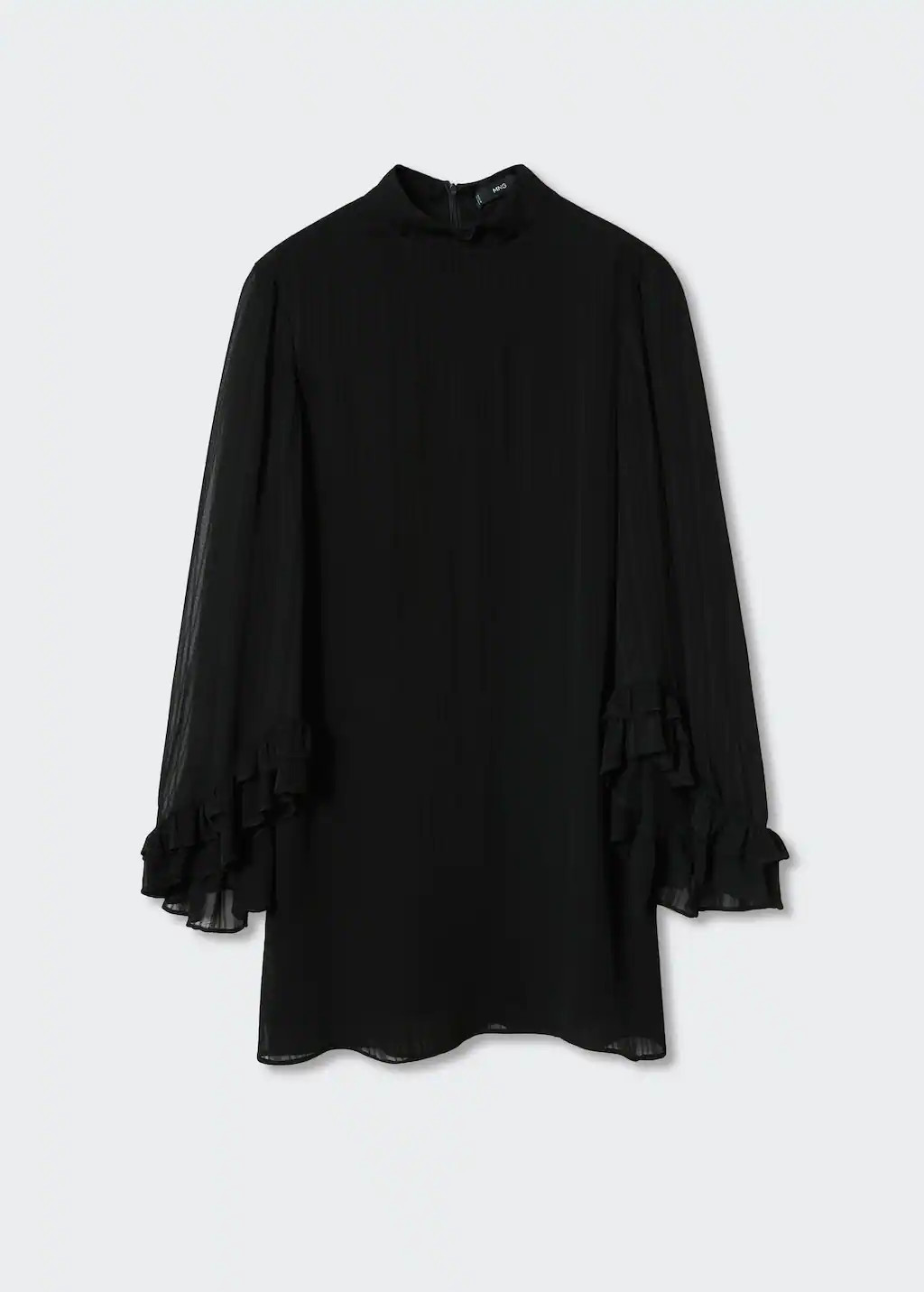 Ruffled sleeve dress -  Women | Mango USA | MANGO (US)