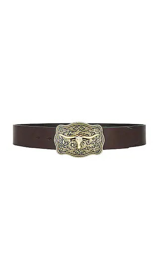 x REVOLVE Rodeo Buckle Belt in Brown | Revolve Clothing (Global)