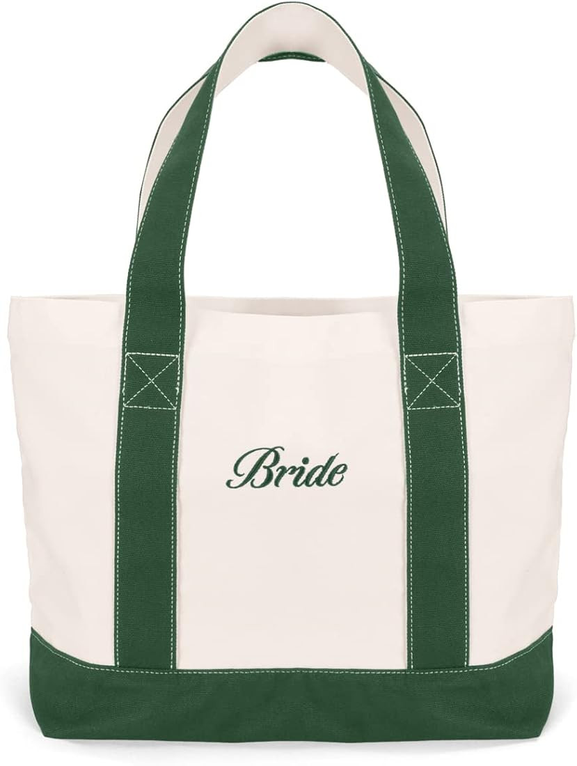 xo, Fetti Bride Boat Tote Bag | Bachelorette Party Decorations, Bride To Be, Bridesmaid Favors, B... | Amazon (US)