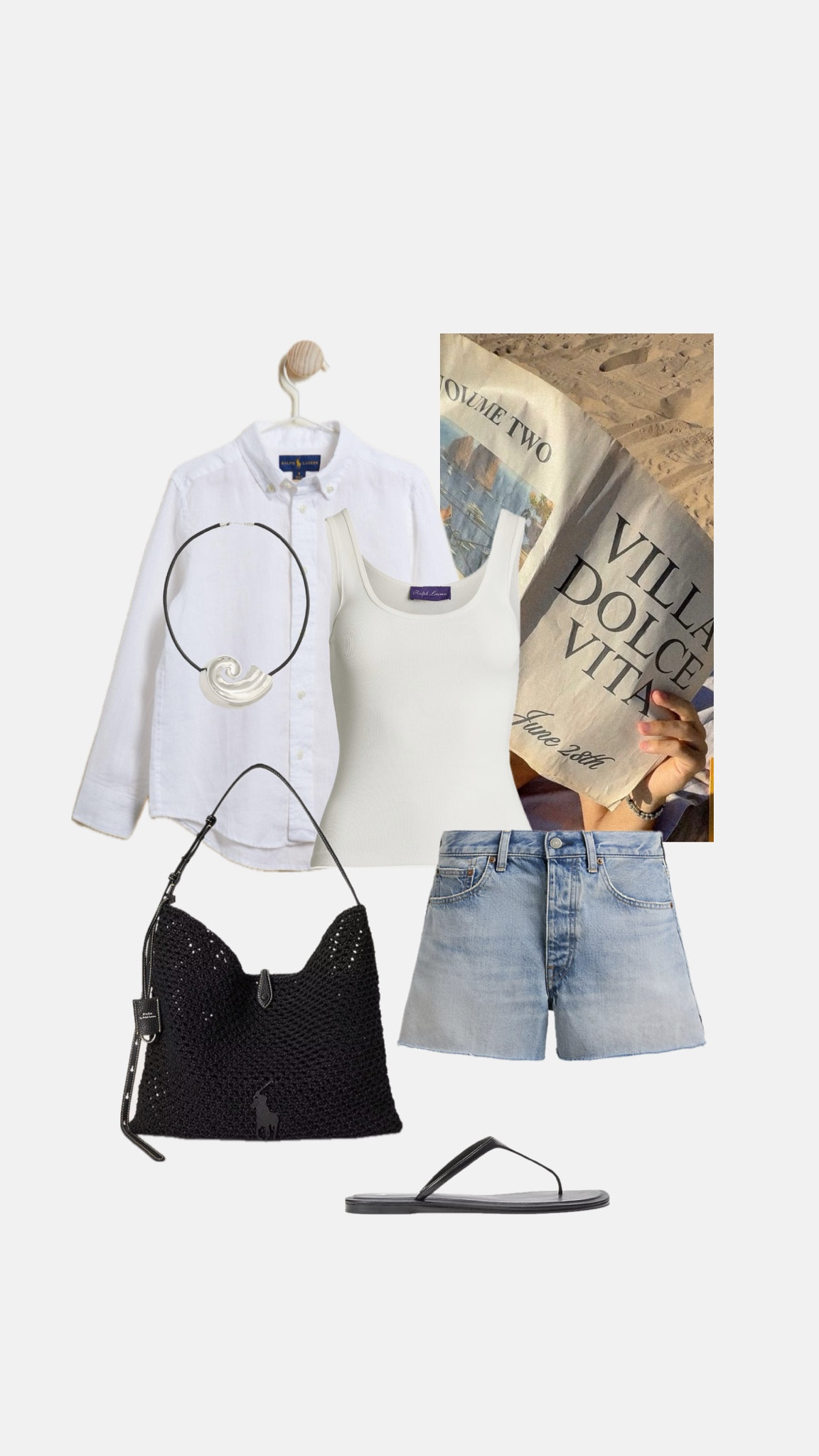Ralph Lauren Summer Holiday Wardrobe ~ Outfit 5

#denimshorts #holidaydress #whiteshirt #whitelinenshirt #italyoutfits #traveloutfits #shellnecklace #muschelkette #summerbag #thongsandals #beachbag #summerbag #knitbag #blackbag #holidaylooks #italylooks #summeroutfits #summerholidayinspiration #summerlooks #beachhat #traveloutfits #vacationoutfits #vacationoutfitsbeach

#LTKsummer #LTKstyletip #LTKxRalphLauren