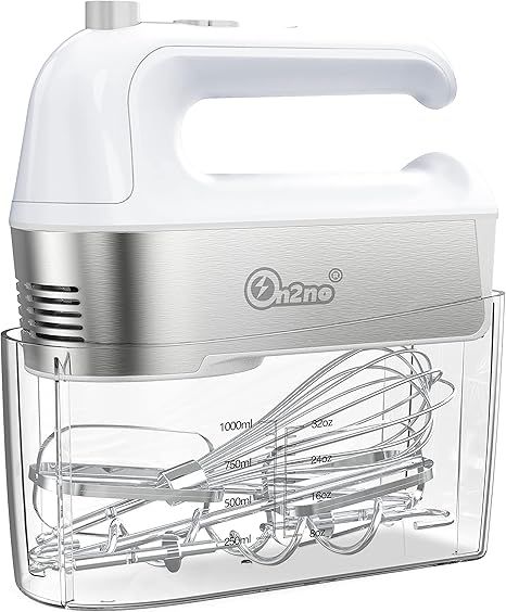 ON2NO Hand Mixer Electric 450W Power Handheld Mixer with Turbo, Eject Button, 5-Speed Egg Beater ... | Amazon (US)