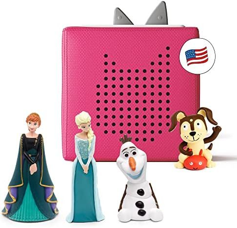 Amazon.com: Toniebox Audio Player Starter Set with Elsa, Anna, Olaf, and Playtime Puppy - Listen,... | Amazon (US)