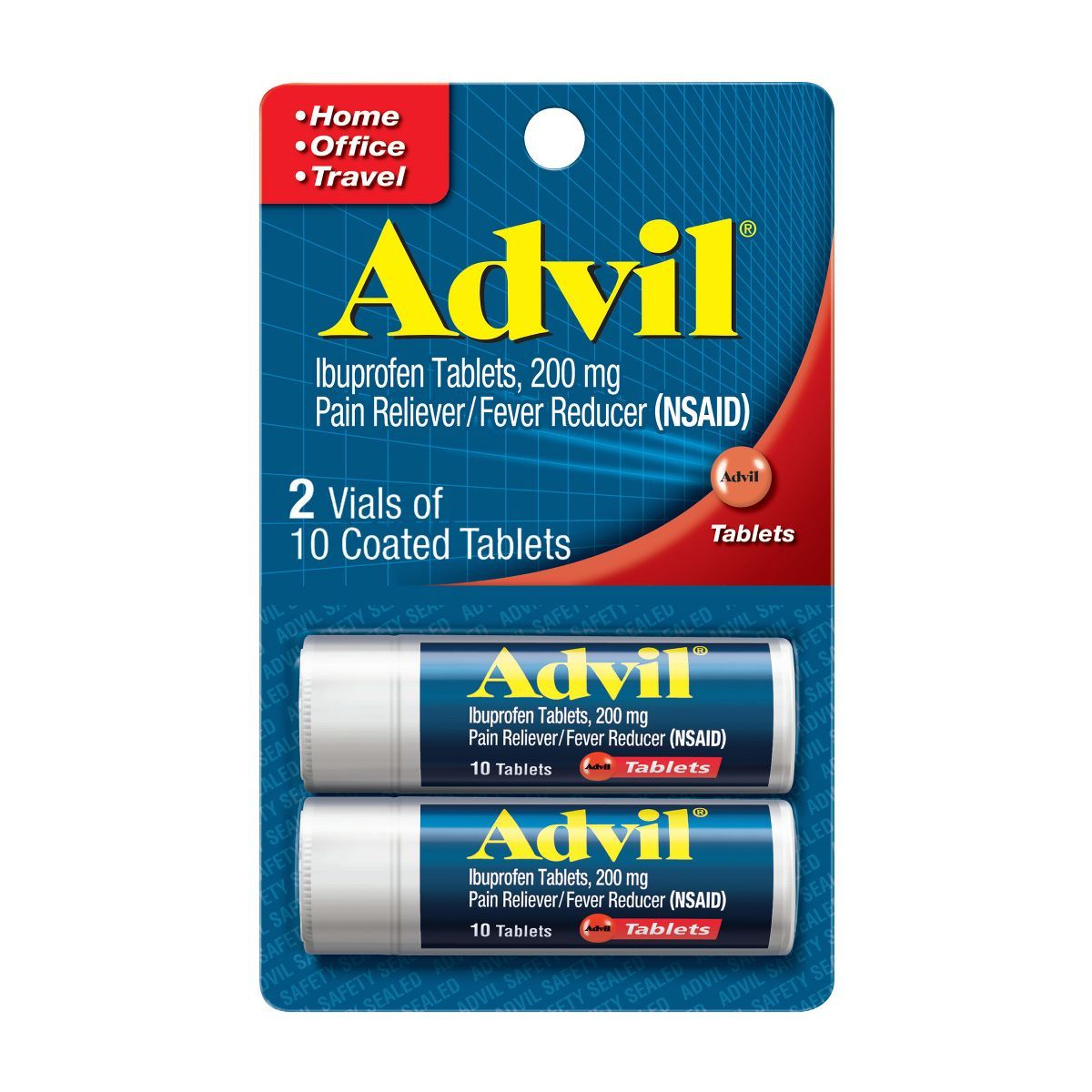 Advil Pain Reliever/Fever Reducer Coated Tablets - Ibuprofen (NSAID) - 20ct | Target