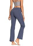 Yogamite Women's Standard Bootcut with 3 Pockets, Tummy Control Workout Flared Bootleg, Yoga Work Pa | Amazon (US)