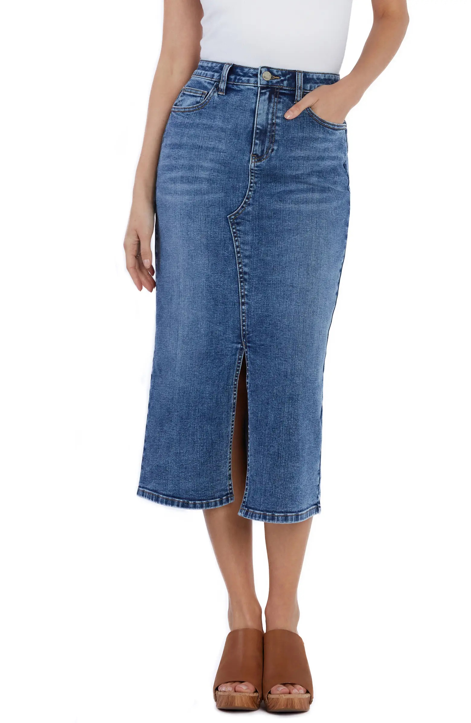 Lucy Denim Midi Skirt | Nordstrom