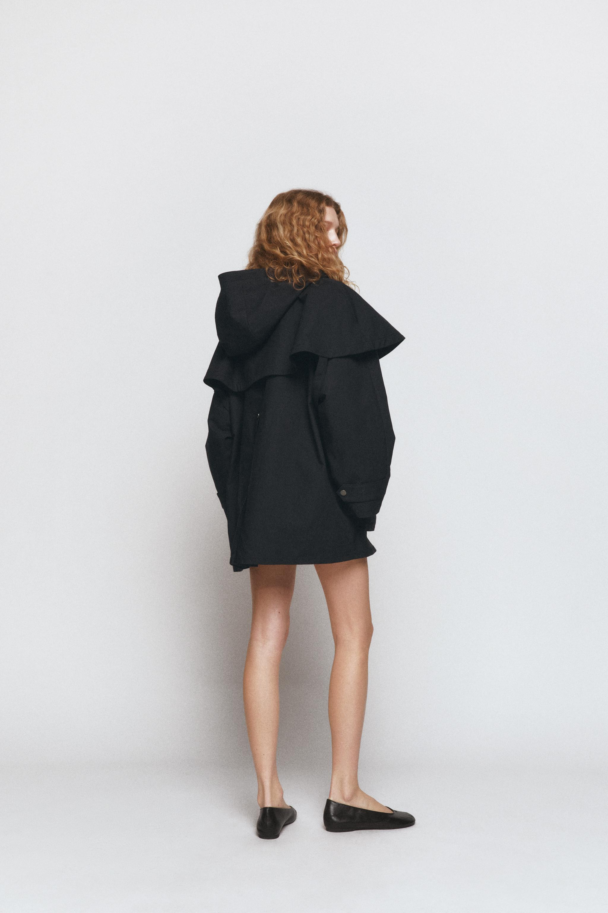 CONTRAST COLLAR HOODED TRENCH COAT ZW COLLECTION LIMITED EDITION | Zara UK