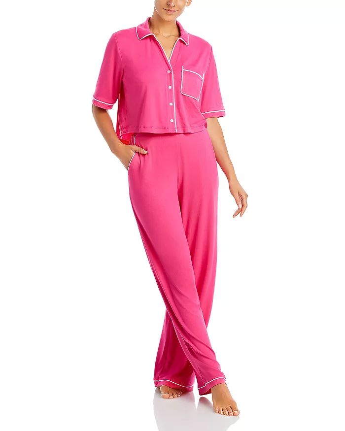 Boxy Shirt & Wide Leg Pajama Set - 100% Exclusive | Bloomingdale's (US)