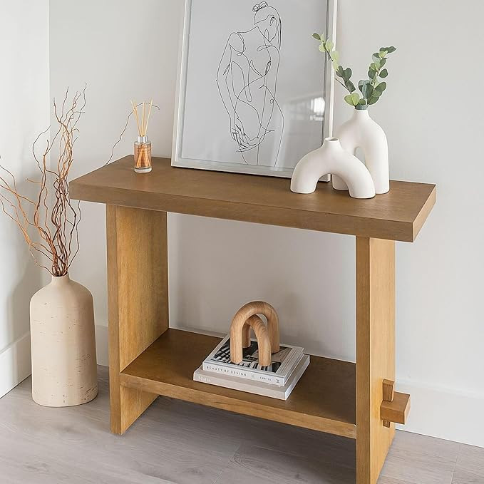 Nathan James Virgo Wood Accent Storage Console Sofa Table, for Entryway, Hallway or Living Room, ... | Amazon (US)