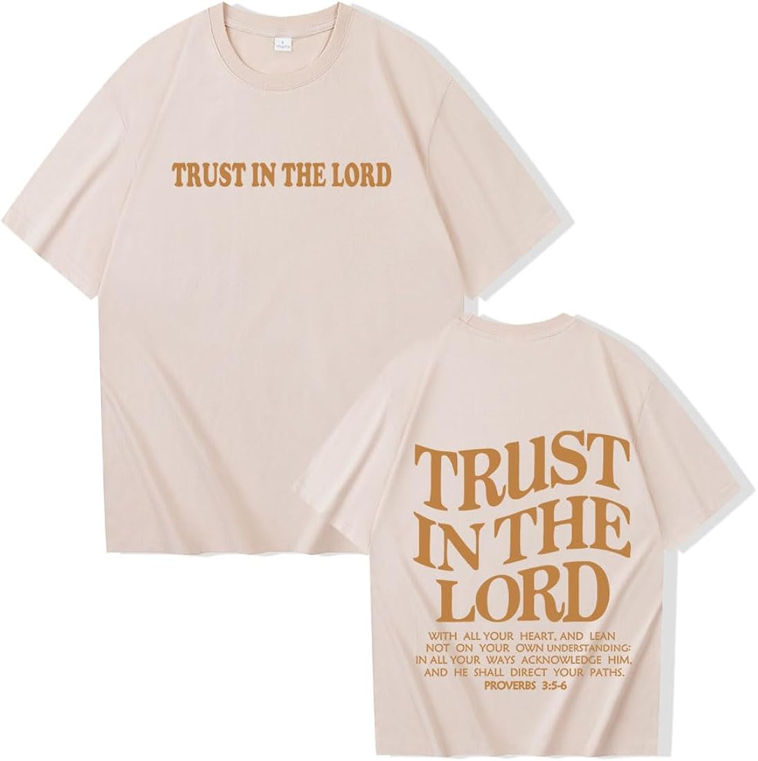 Trust in The Lord Shirts Christian Jesus Bible Verse T-Shirt Men Women O-Neck Short Sleeve | Amazon (US)