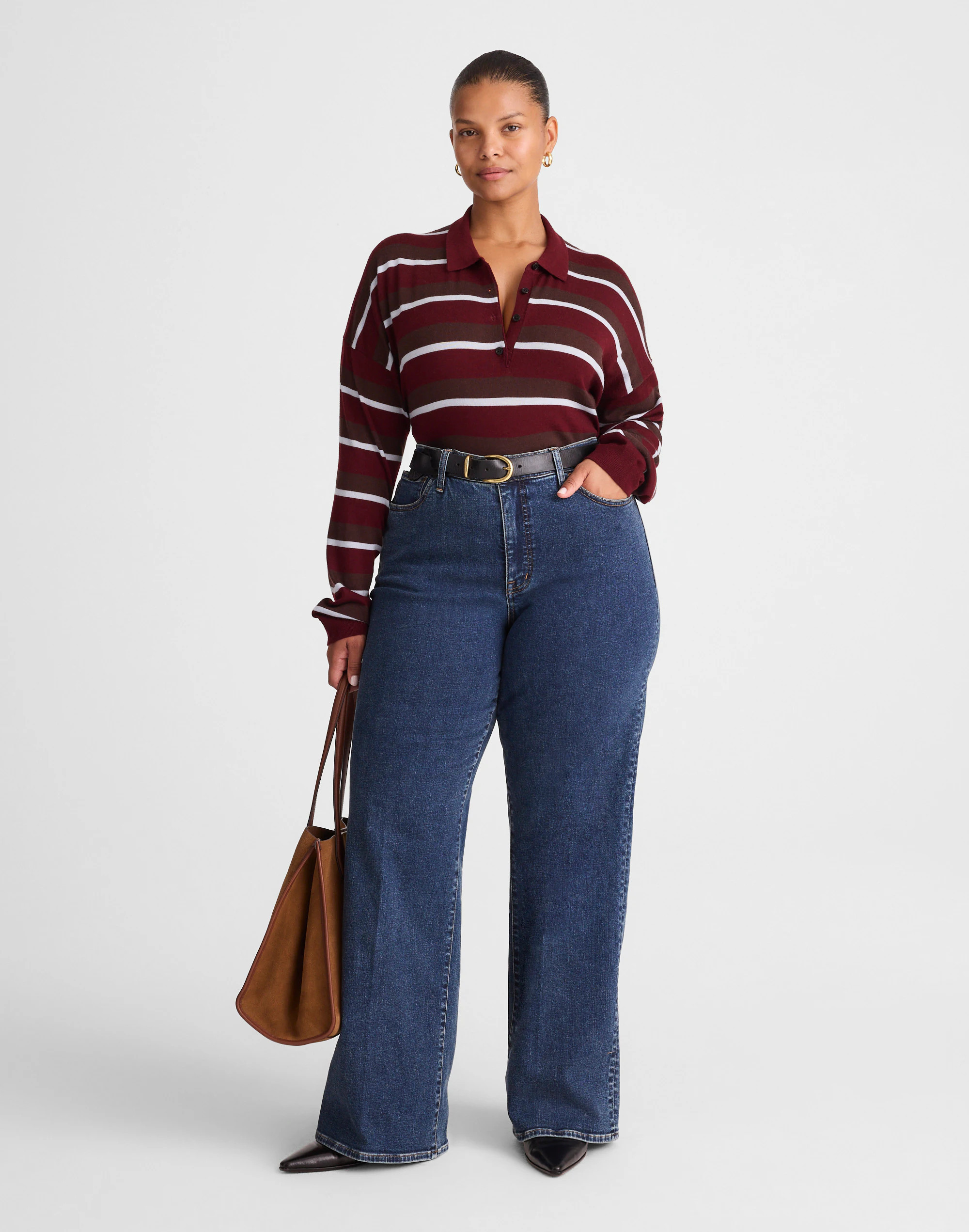 The Plus Wide-Leg Jean in Super Stretch Denim | Madewell