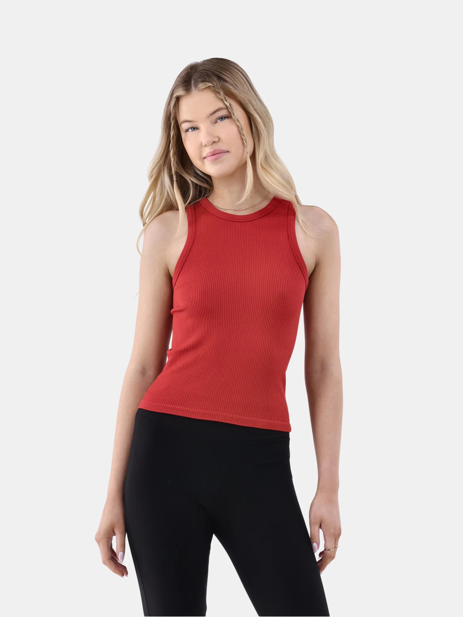 No Boundaries Seamless Tank Top, Women's and Women's Plus | Walmart (US)