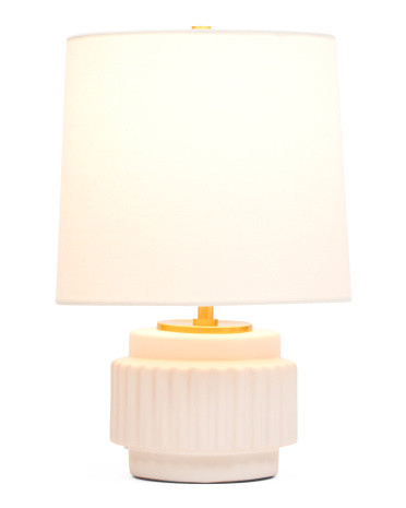 14in Kalani Ceramic Textured Table Lamp | TJ Maxx
