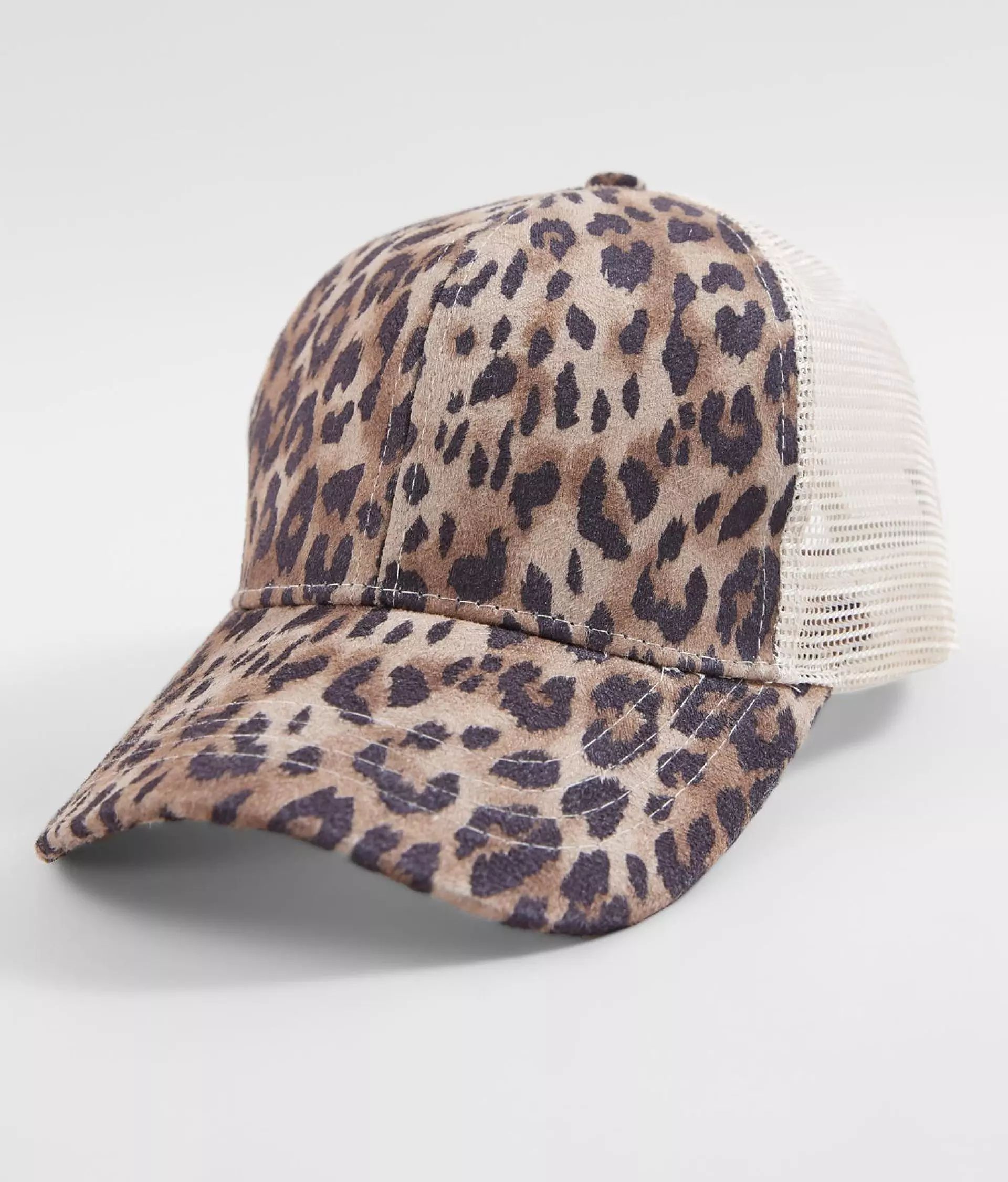 Leopard Ponytail Baseball Hat | Buckle