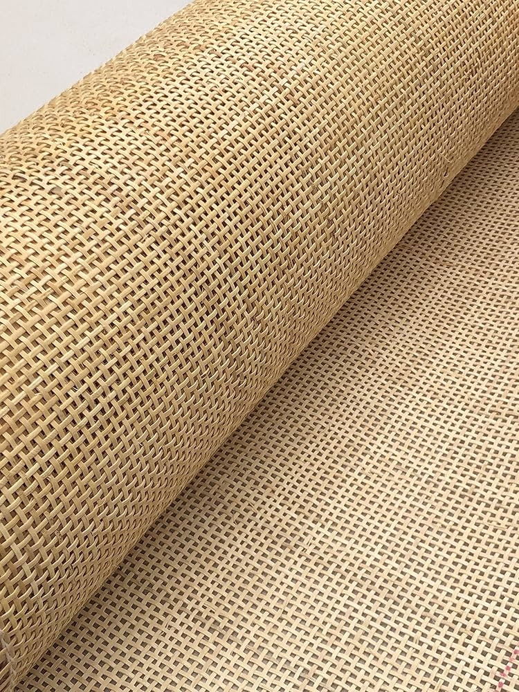24" Width Natural Rattan Square Webbing, Radio Weave, Rattan for Caning Projects (1 Foot) (24" x ... | Amazon (US)
