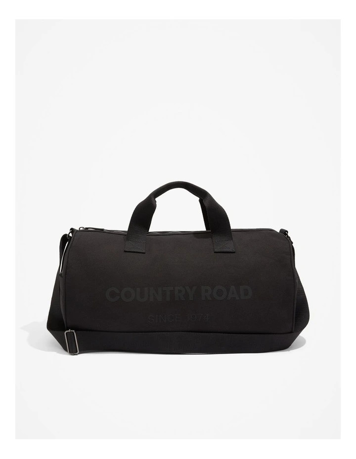 Organically Grown Cotton Modern Duffle Bag in Black | Myer