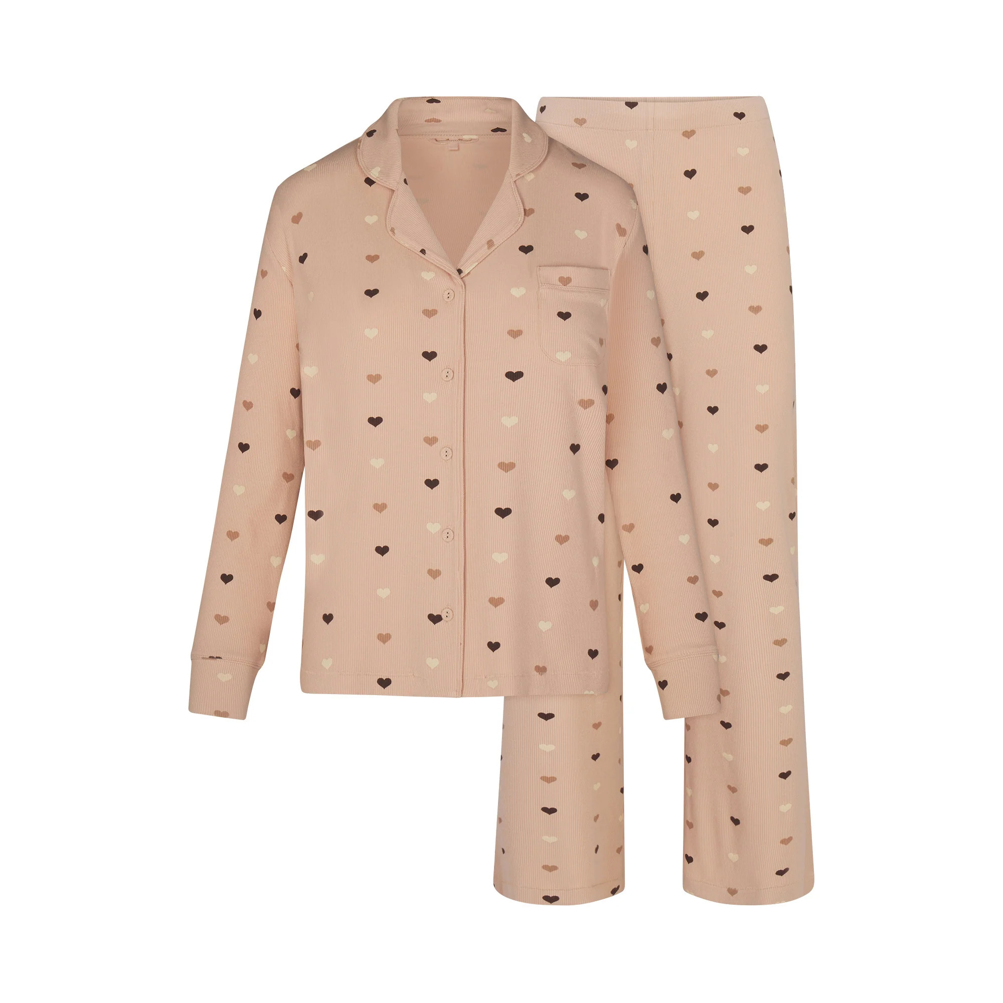 SOFT LOUNGE SLEEP SET | MICA MINI HEART HALFDROP | SKIMS | SKIMS (US)