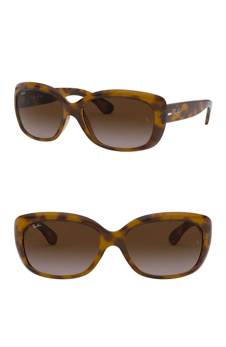 Ray-Ban 58mm Jackie Ohh Tortoise Square Sunglasses | Nordstromrack | Nordstrom Rack