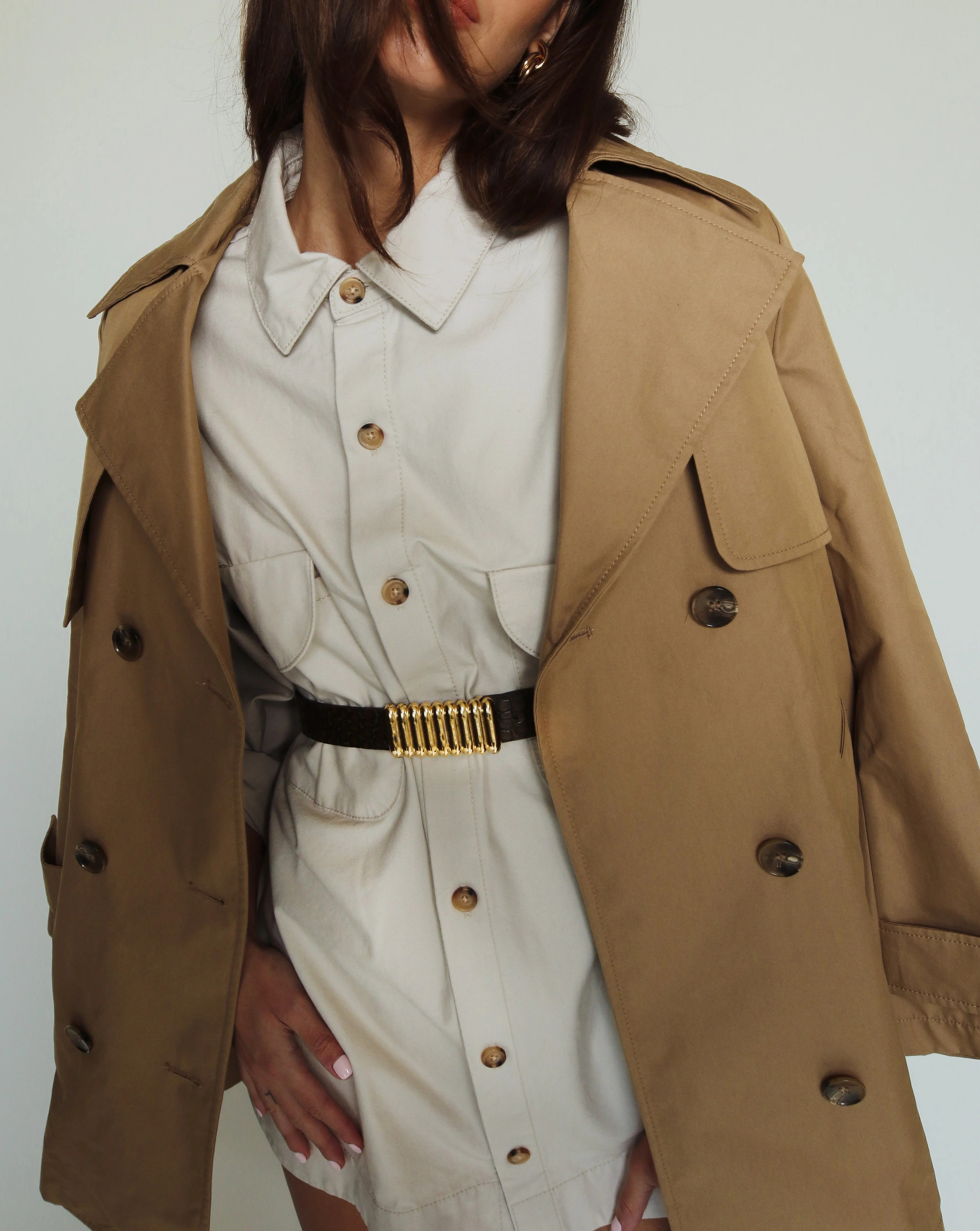 SILK BELT BROWN PEBBLE | Heaven Mayhem