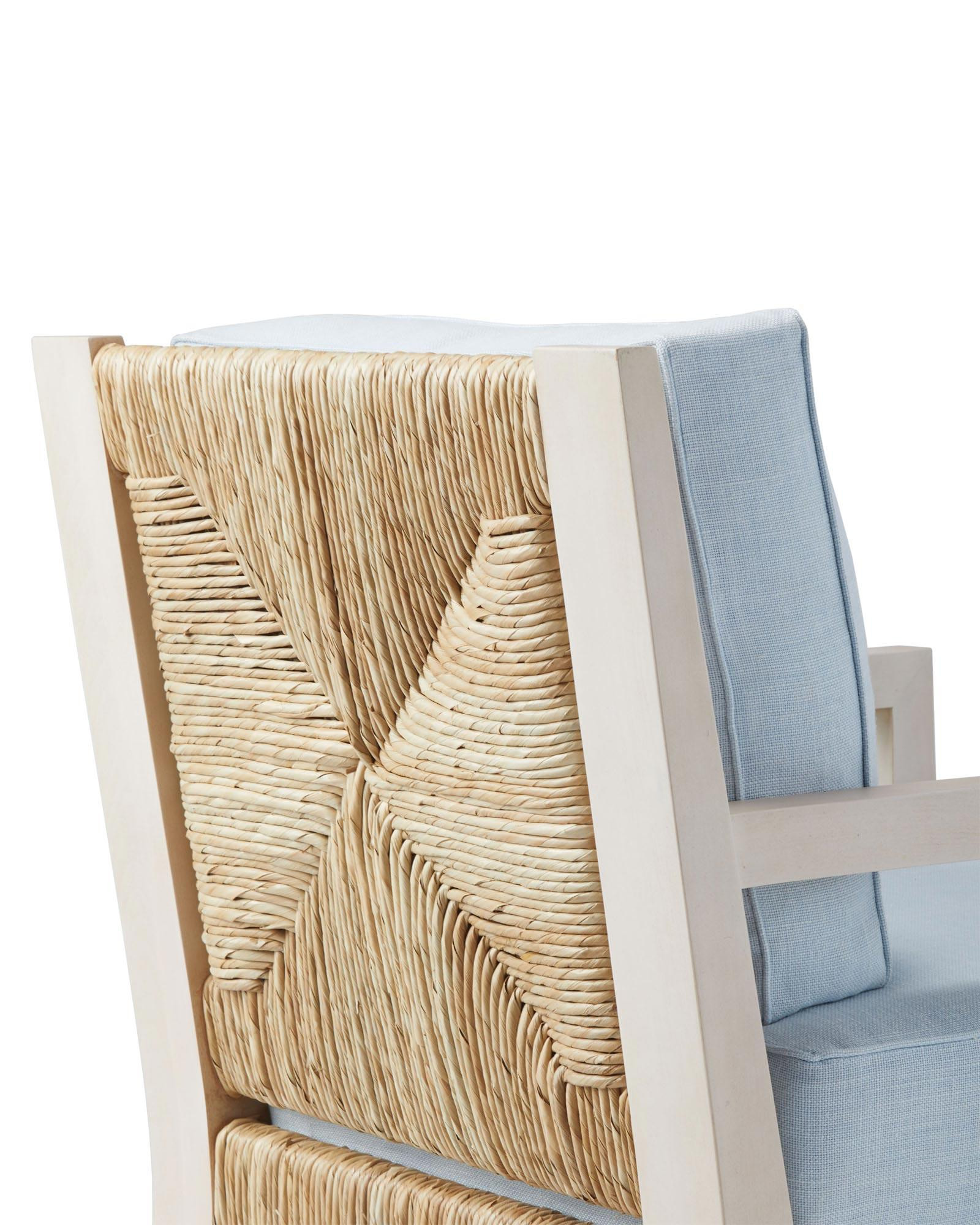 Comporta Lounge Chair - Washed White | Serena and Lily