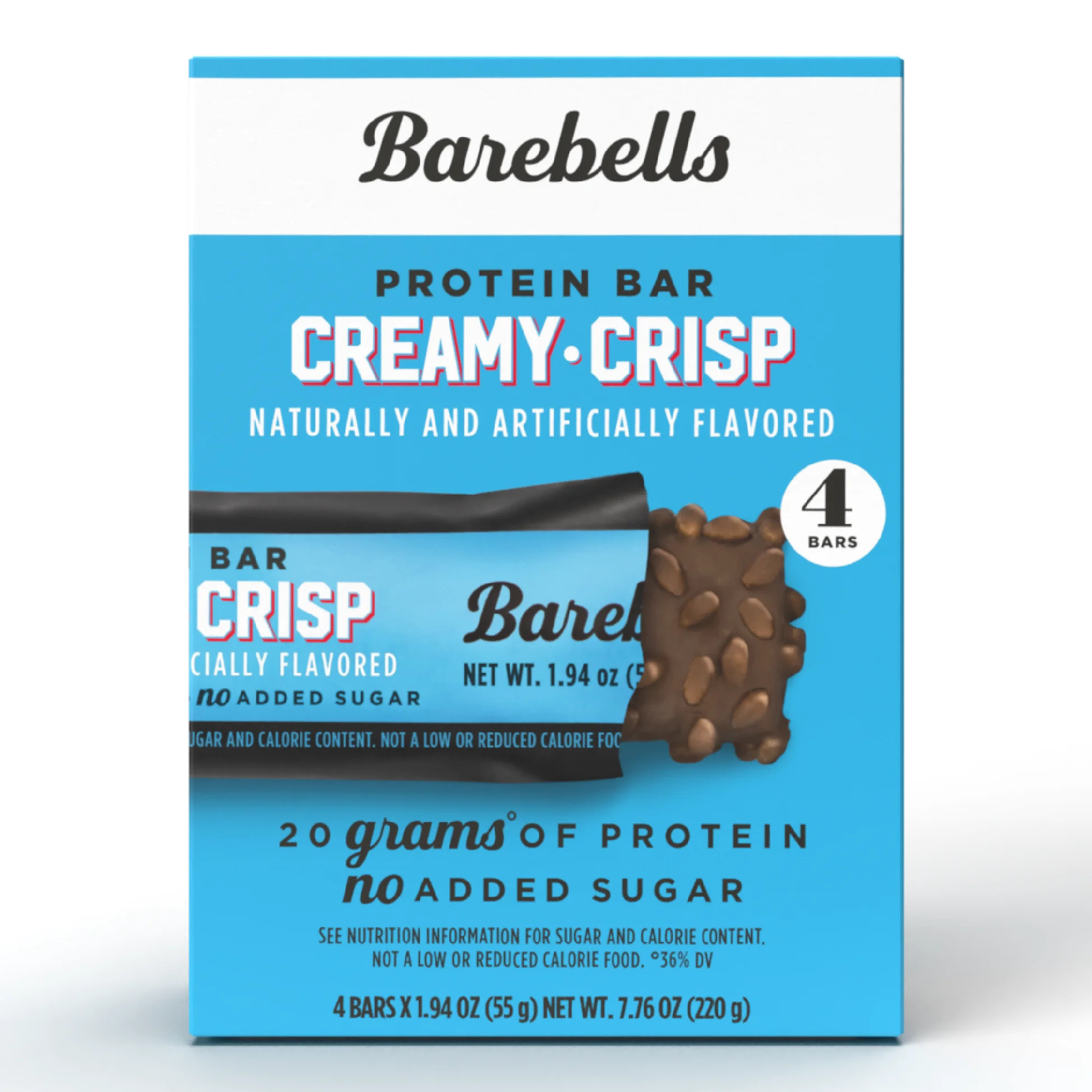 Barebells Protein Bars, Creamy Crisp, 20g High Protein, 1.9oz, 4 Count | Walmart (US)