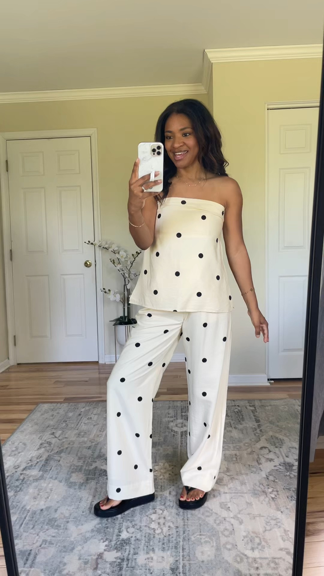 Wearing a small in the top and size 27 regular in the pants  

 #ltkover40 #ltkgrwm #ltkootd