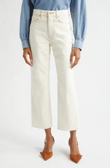 Veronica Beard Dylan High Waist Ankle Relaxed Straight Leg Jeans | Nordstrom | Nordstrom