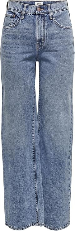 ONLY Women's Onlhope Ex Hw Wide DNM DNM Guabox Jean Pants | Amazon (UK)