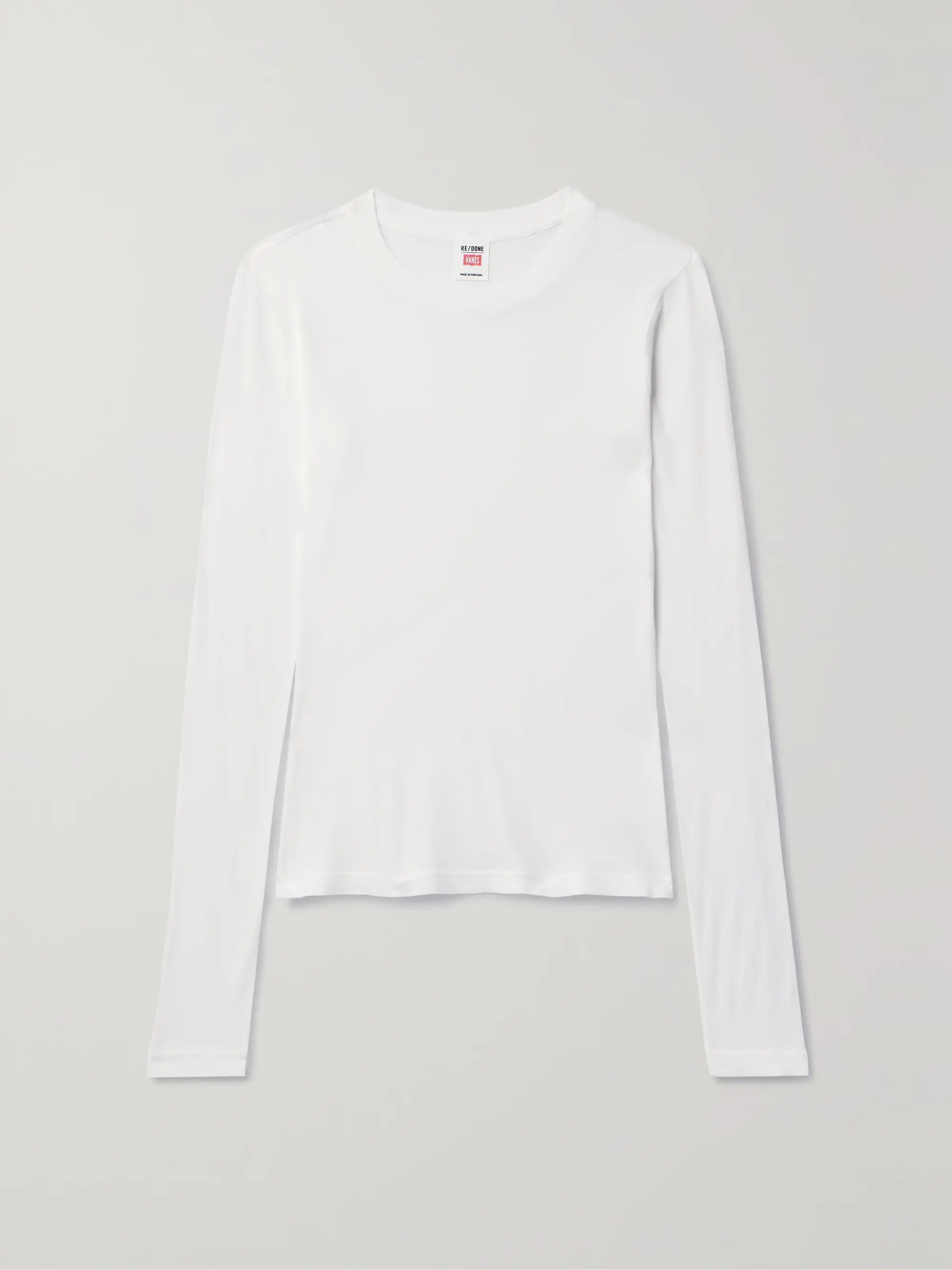 + Hanes Oberteil aus Baumwoll-Jersey | NET-A-PORTER (UK & EU)