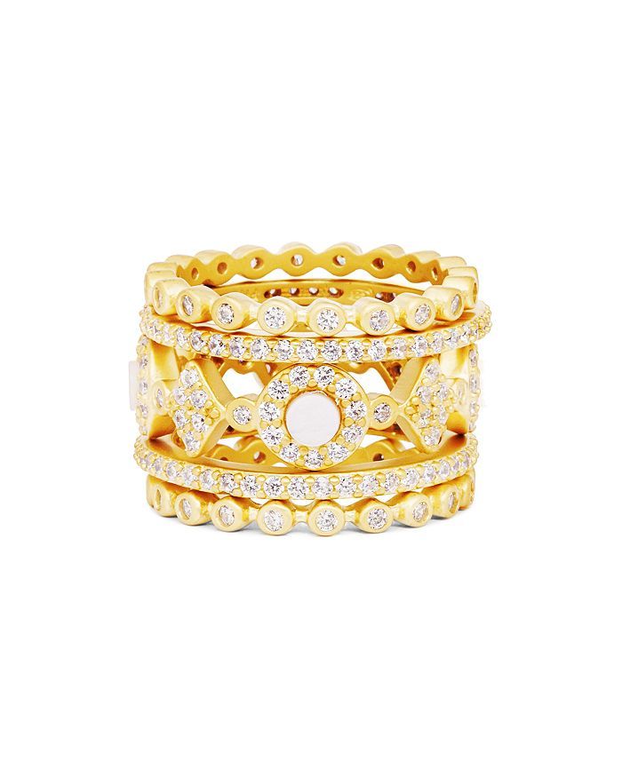 Color Stacking Rings in 14K Gold-Plated Sterling Silver, Set of 5 | Bloomingdale's (US)