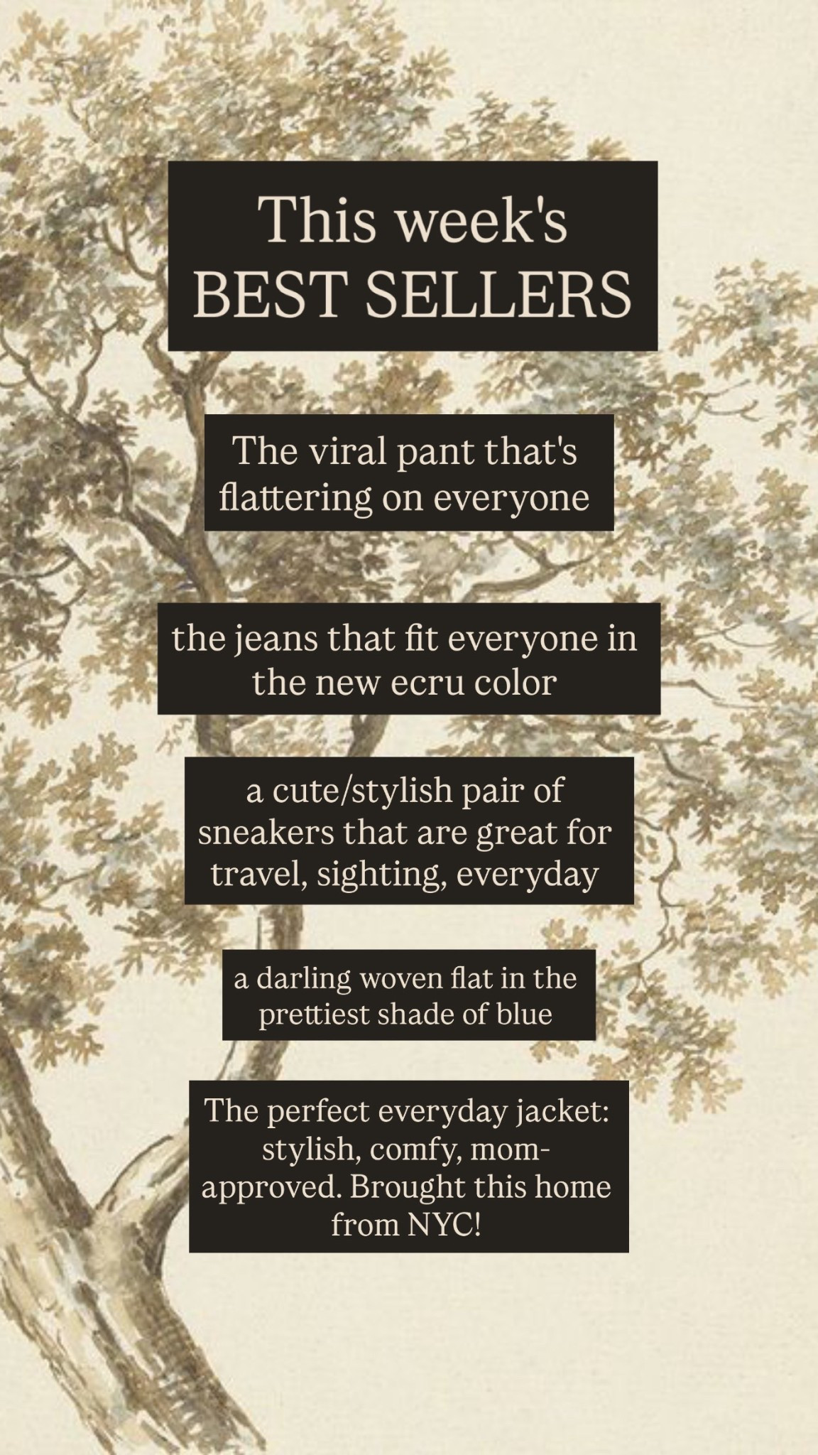 This weeks best sellers 