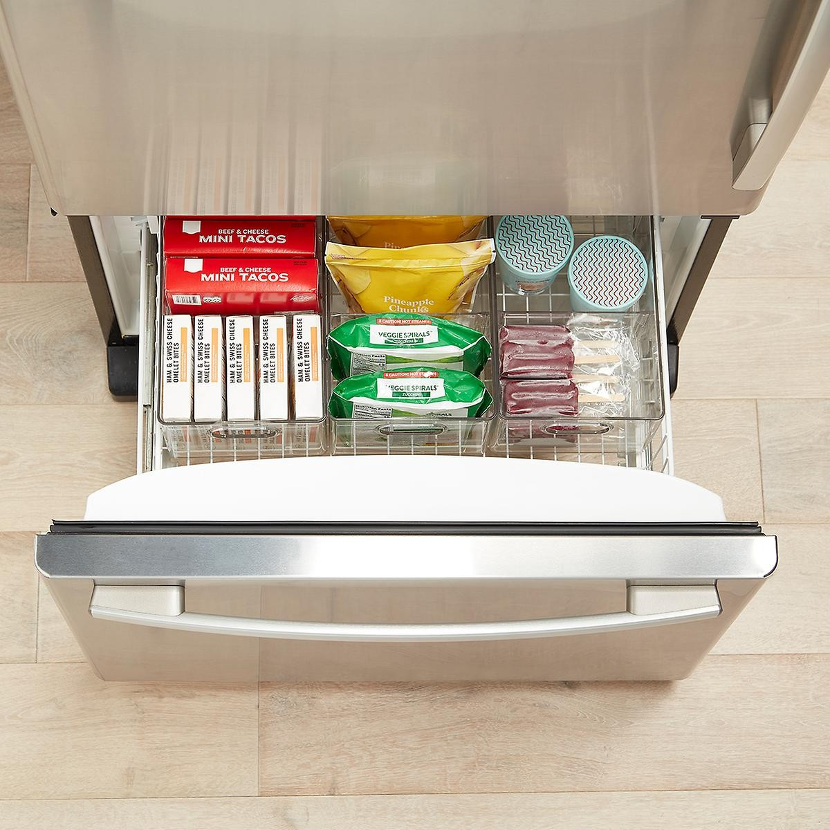 The Home Edit iDesign Divided Freezer Bin | The Container Store