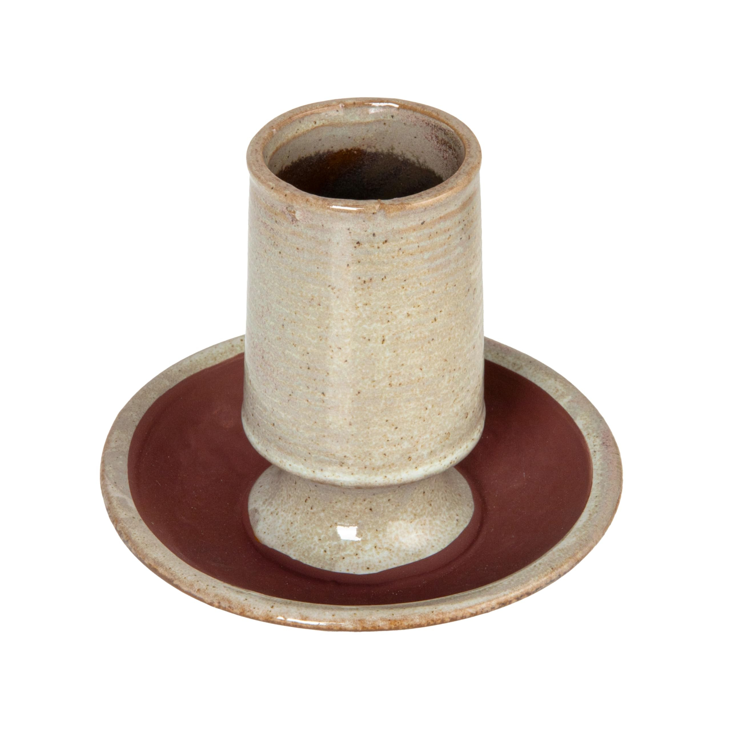 Stoneware Match Holder with Striker Plate, Reactive Glaze, Grey (Each One Will Vary) | Amazon (US)