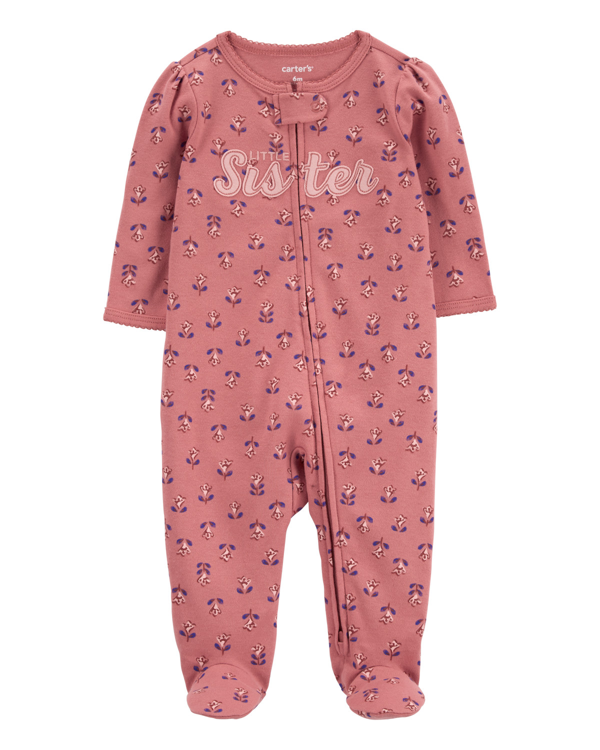 Baby Little Sister 2-Way Zip Cotton Sleep & Play Pajamas | Carter's Inc