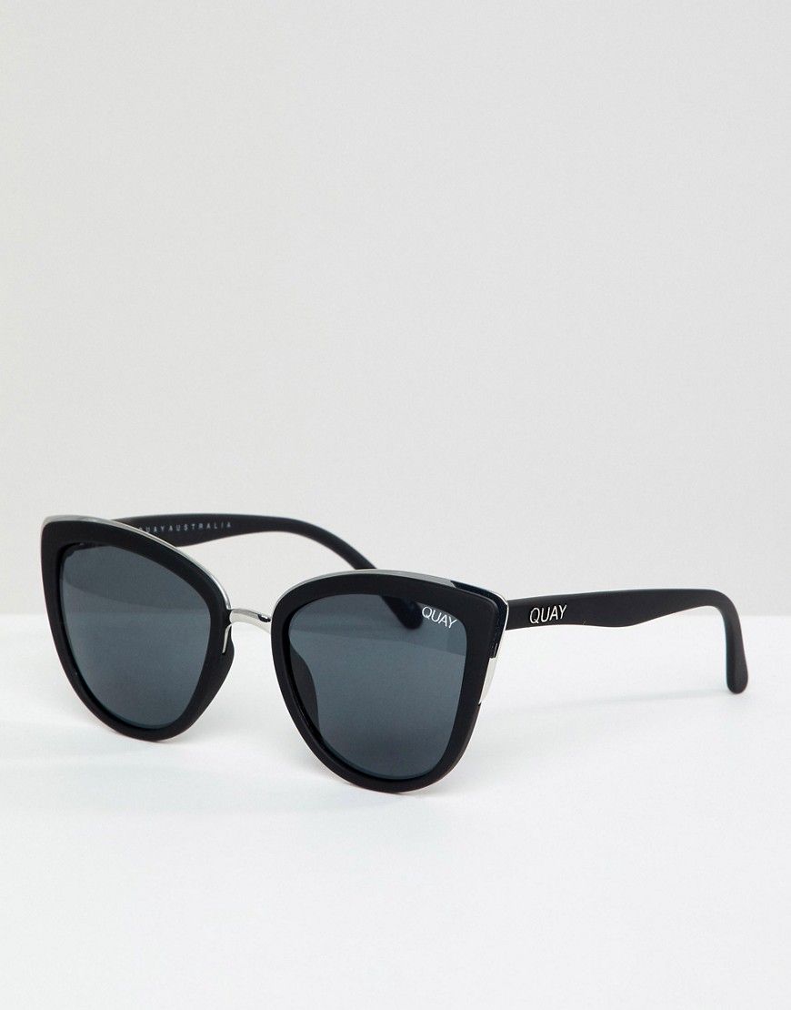 Quay Australia My Girl cat eye sunglasses in black - Black | ASOS US